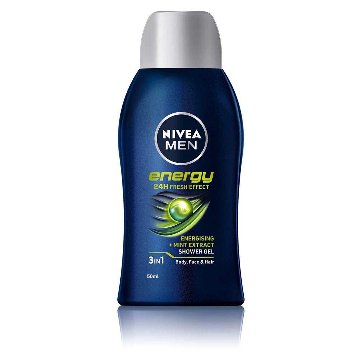 NIVEA MEN Energy Shower Gel for Body, Face &amp;amp; Hair 50ml