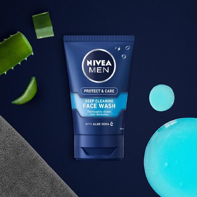NIVEA MEN Protect &amp;amp; Care Deep Cleaning Face Wash    100ml