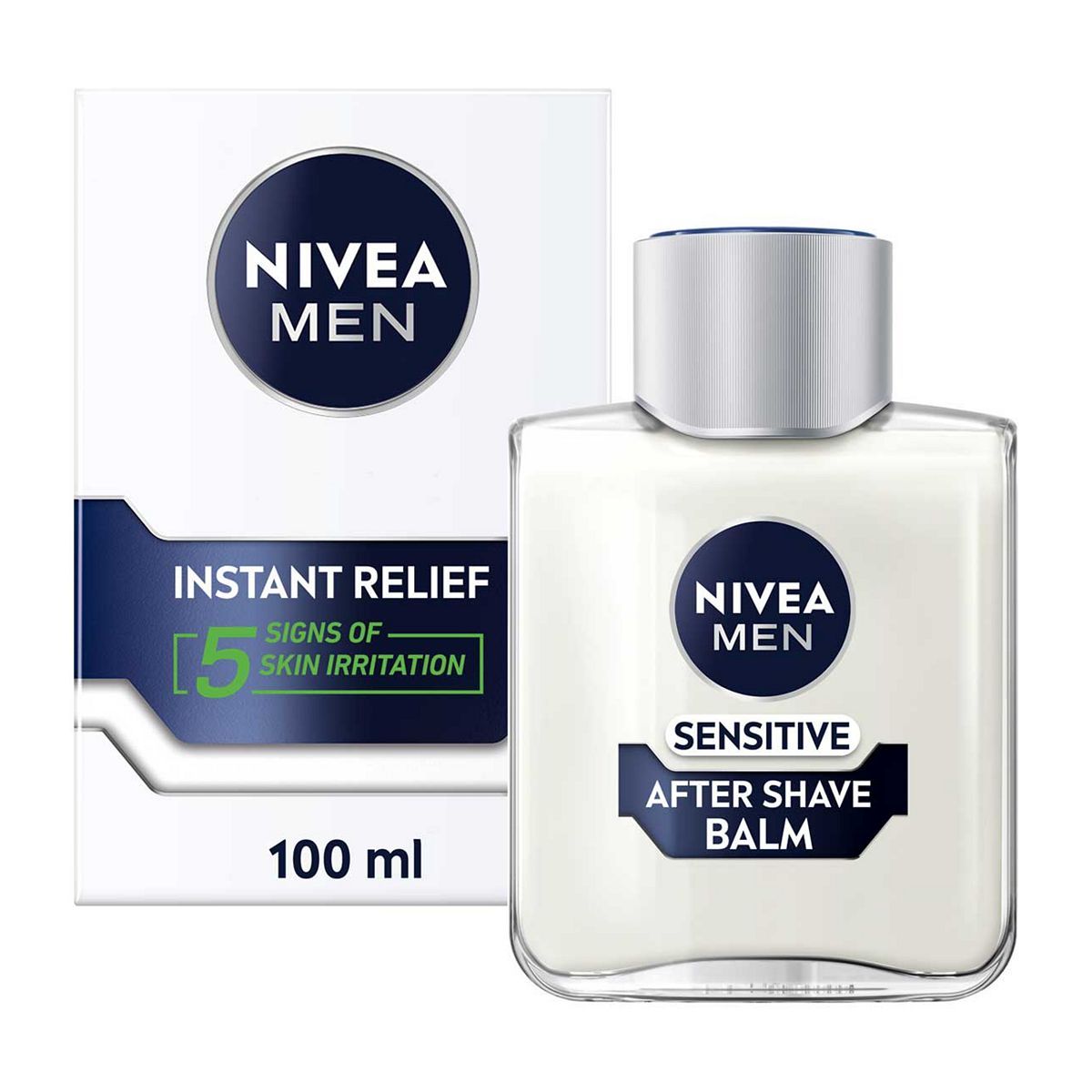 NIVEA MEN Sensitive Post Shave Balm with 0% Alcohol, 100ml