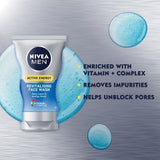 NIVEA MEN Skin Energy Face Wash Cleanser Gel 100ml