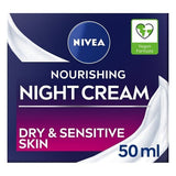 NIVEA Nourishing Night Cream for Dry &amp;amp; Sensitive Skin 50ml