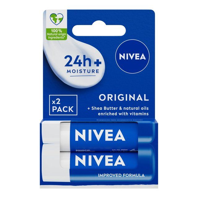 NIVEA Original Care Lip Balm   2 x 4.8g