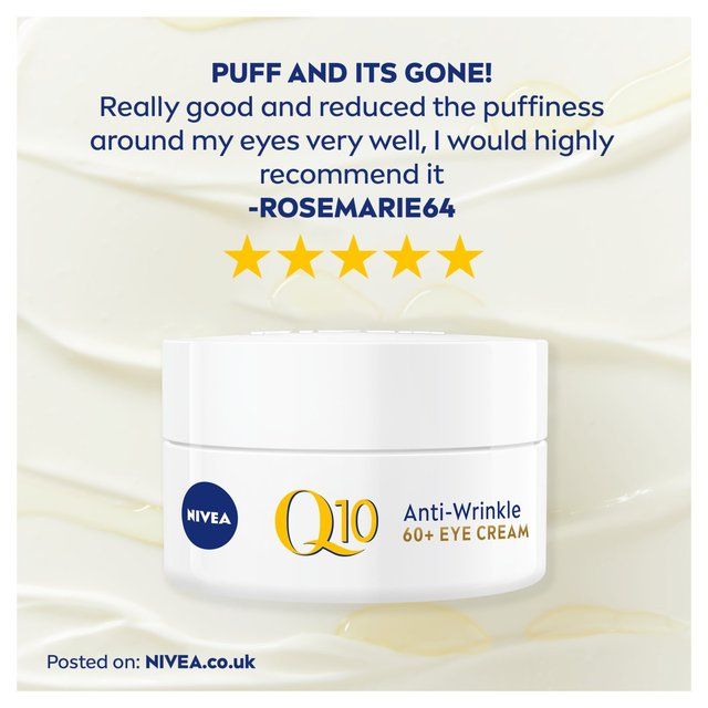 NIVEA Q10 Anti Wrinkle 60+ Eye Cream   15ml