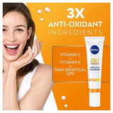 NIVEA Q10 Energy Fresh Look Eye Cream with Vitamin C 15ml
