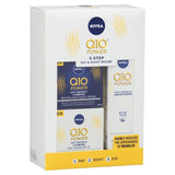NIVEA Q10 Power Anti Wrinkle 3-Step Face Day Night &amp;amp; Eye Cream Gift Set