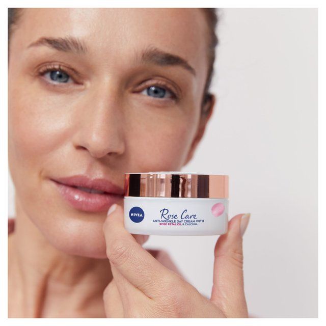 NIVEA Rose Care Anti Wrinkle Day Cream with Rose Petal Oil &amp;amp; Calcium    50ml