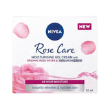 NIVEA Rose Care Moisturiser Gel Cream with Rose Water and Hyaluronic Acid   50ml