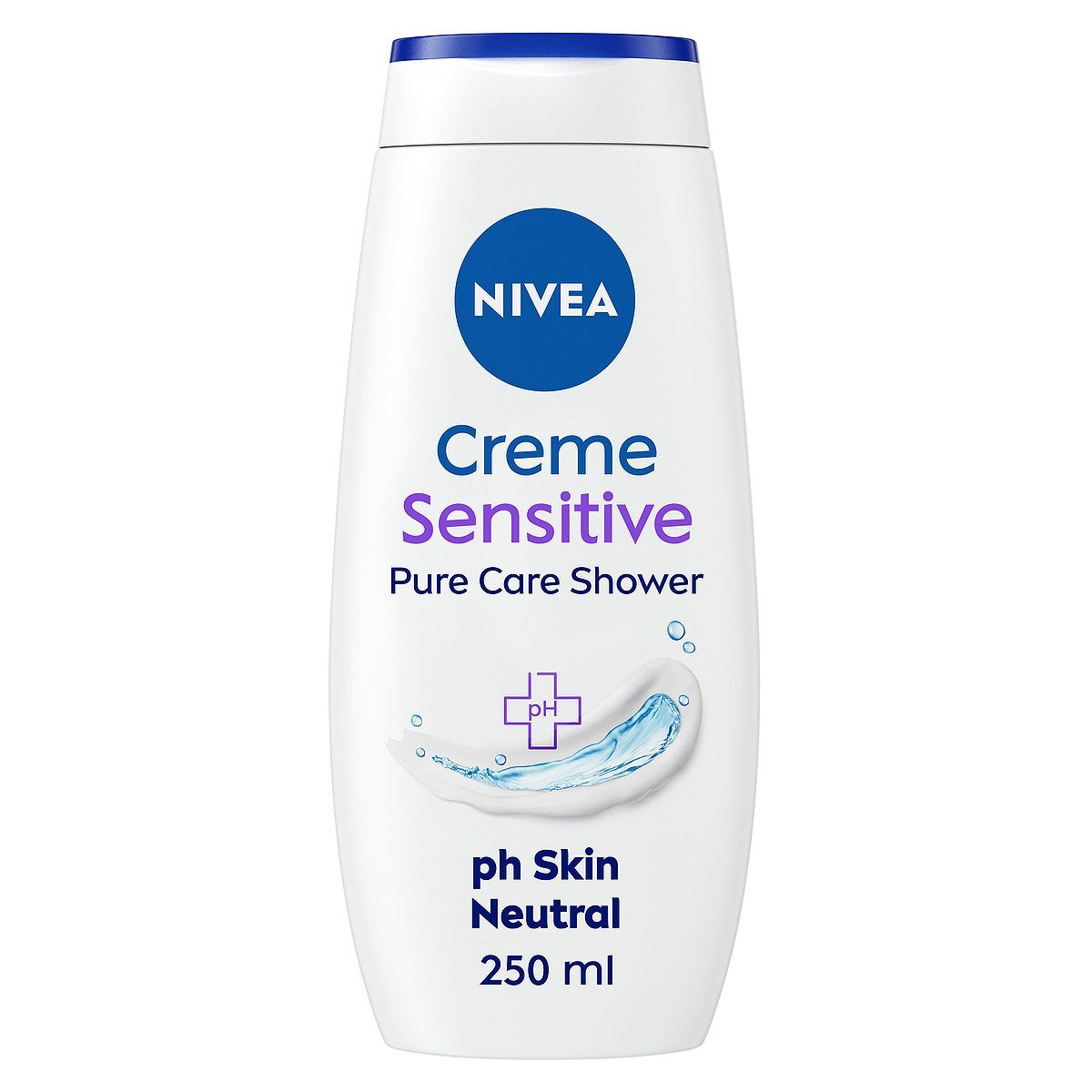 NIVEA Shower Cream Gel, Rich Moisture Sensitive, 250ml