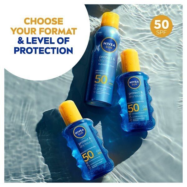 NIVEA SUN Cooling Suncream Mist SPF50 Protect&amp;amp;Refresh 200ml