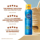 NIVEA SUN Cooling Suncream Mist SPF50 Protect&amp;amp;Refresh 200ml
