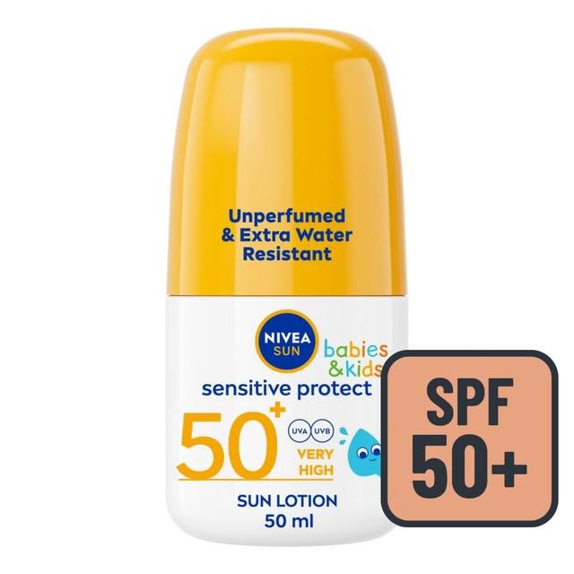NIVEA SUN Kids Sensitive Protect SPF 50+ Sun Lotion Roll On   50ml