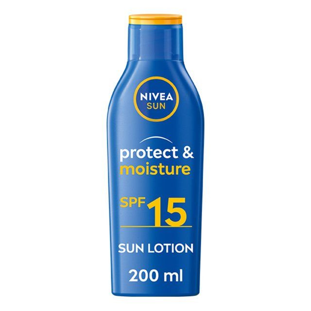 NIVEA SUN Protect &amp;amp; Moisture SPF 15 Sun Lotion    200ml