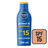 NIVEA SUN Protect &amp;amp; Moisture SPF 15 Sun Lotion    200ml