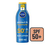 NIVEA SUN Protect &amp;amp; Moisture SPF 50+ Sun Lotion    200ml
