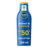 NIVEA SUN Protect &amp;amp; Moisture SPF 50+ Sun Lotion    200ml