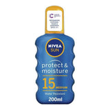 Nivea Sun Protect &amp;amp; Moisture Sun Cream Spray SPF15 200ml
