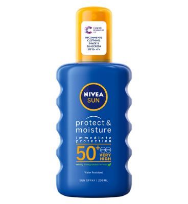 NIVEA SUN Protect &amp;amp; Moisture Sun Cream Spray SPF50+ 200ml