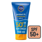 NIVEA SUN Protect &amp;amp; Moisture Ultra SPF 50+ Sun Cream   150ml