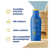 NIVEA SUN Suncream Lotion Protect &amp;amp; Moisture SPF15 200ml