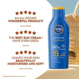 NIVEA SUN Suncream Lotion Protect &amp;amp; Moisture SPF15 200ml