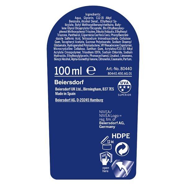 NIVEA SUN Suncream Lotion SPF 30 Protect &amp;amp; Moisture 100ml