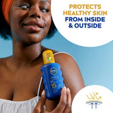 NIVEA SUN Suncream Spray Protect &amp;amp; Moisture SPF15 200ml