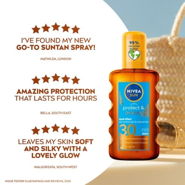 NIVEA SUN Tan Activating Oil SPF30 Protect&amp;amp;Bronze 200ml