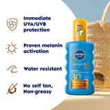 NIVEA SUN Tan Activating Spray SPF 30 Protect &amp;amp; Bronze 200ml