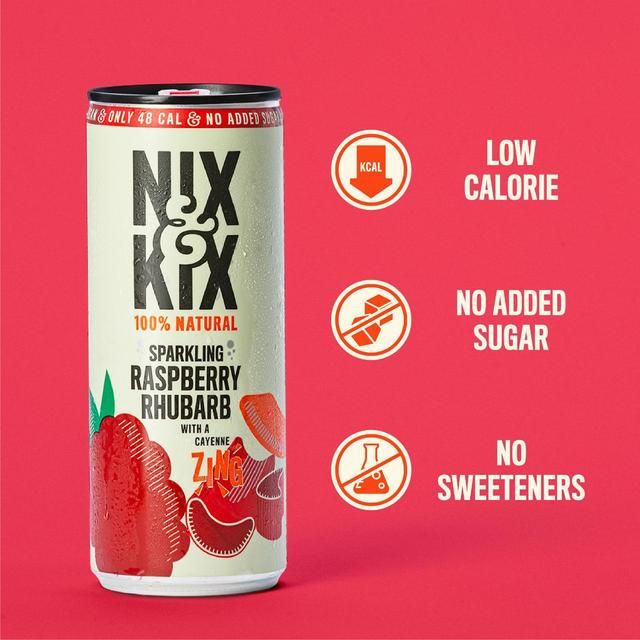 Nix &amp;amp; Kix Raspberry &amp;amp; Rhubarb   250ml