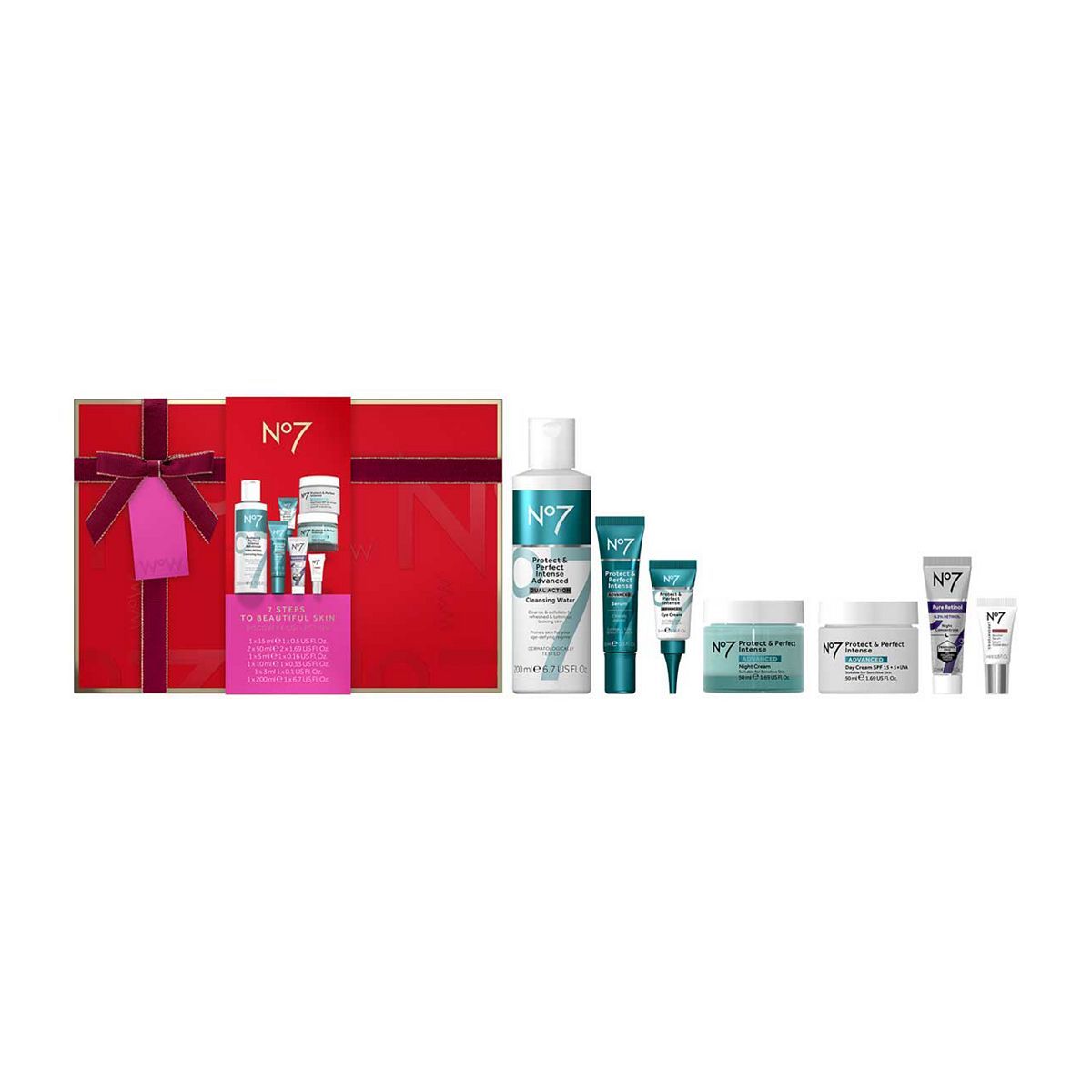 No7 7 Steps to Beautiful Skin Discovery Collection 7 Piece Set