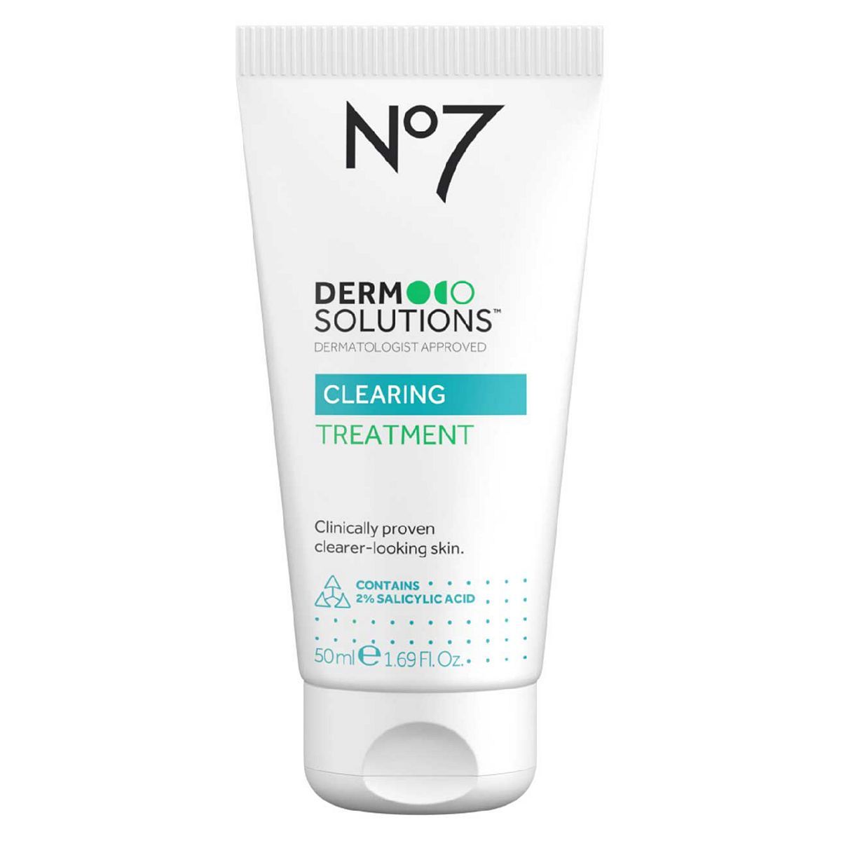 No7 Derm Solutions&amp;trade; Clearing Treatment Suitable for Normal to Oily, Blemish-Prone Skin with Salicylic Acid 50ml