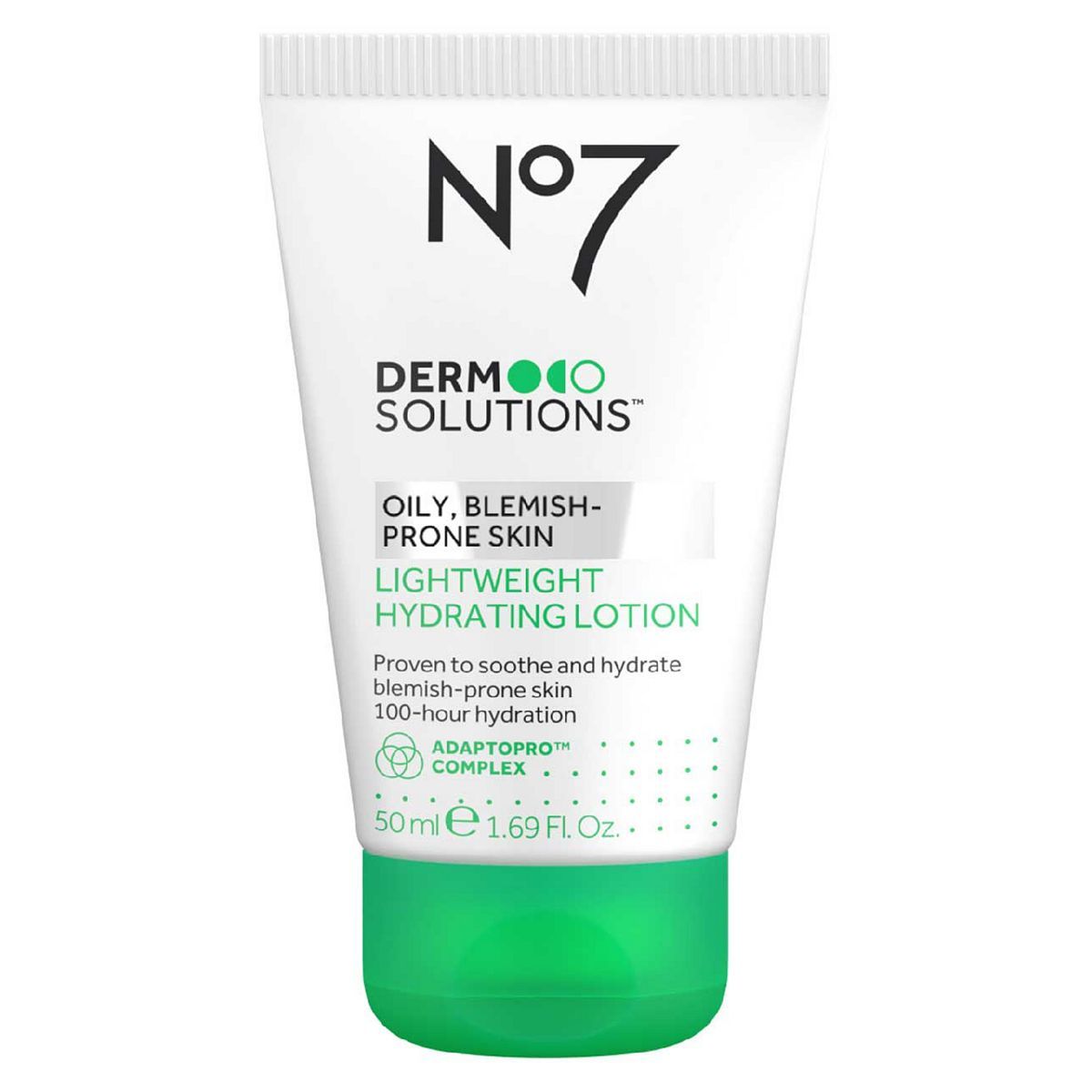 No7 Derm Solutions&amp;trade; Lightweight Hydrating Lotion Suitable for Normal to Oily, Blemish-Prone Skin 50ml
