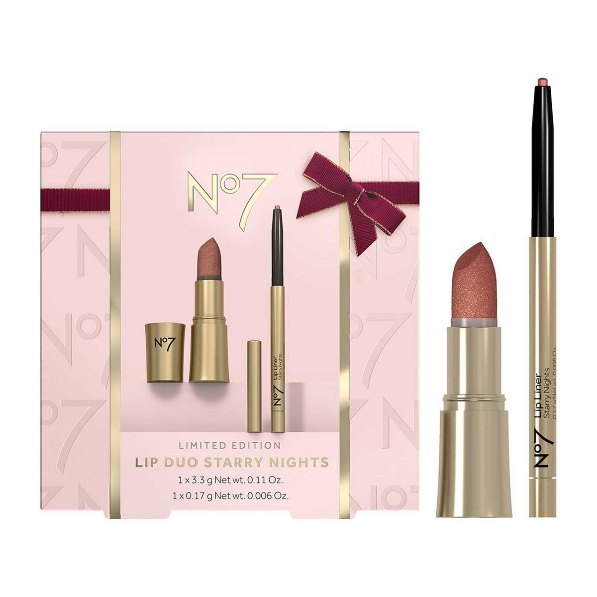No7 Limited Edition Lip Duo Starry Nights 2 Piece Set
