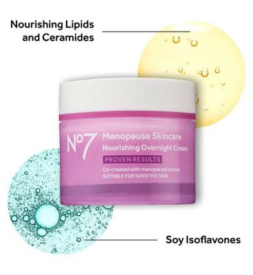 No7 Menopause Skincare Nourishing Overnight Cream 50ml