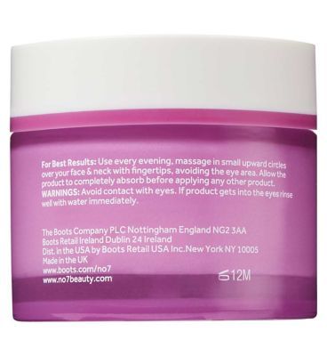 No7 Menopause Skincare Nourishing Overnight Cream 50ml