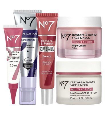 No7 Restore &amp;amp; Renew MULTI ACTION Complete Retinol Regime
