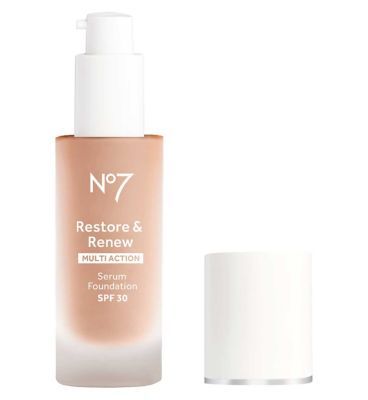 No7 Restore &amp;amp; Renew Serum Foundation 30ml SPF 30 porcelain