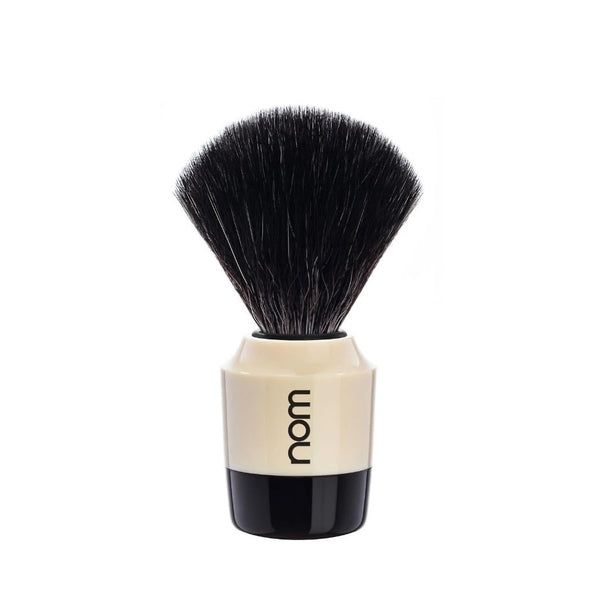 Nom MARTEN Vegan Fibre Shaving Brush in Grey Cream