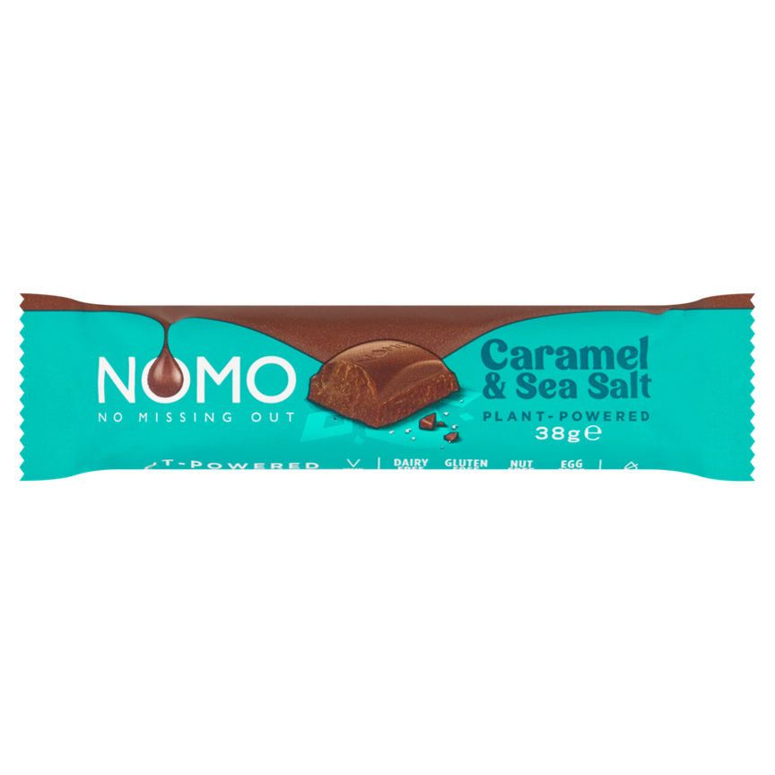 NOMO Caramel &amp;amp; Sea Salt Choc Bar