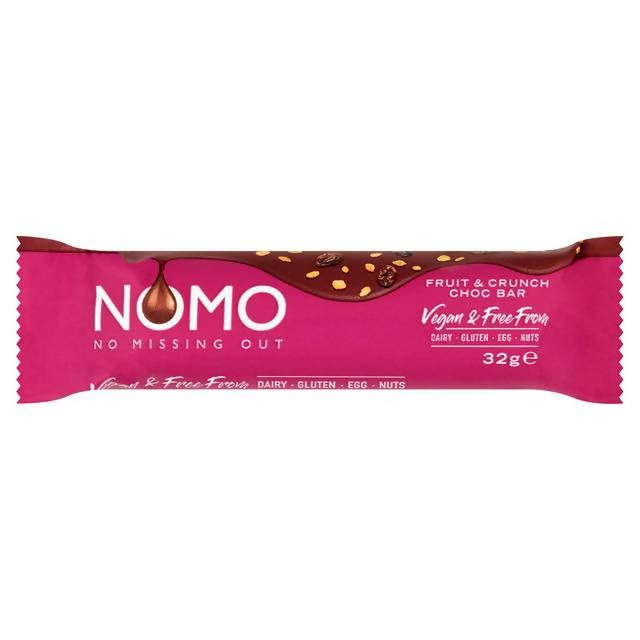 NOMO Fruit &amp;amp; Crunch Chocolate Bar 32g