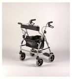 NRS Healthcare A-Series 4-Wheel Rollator &amp;ndash; Silver