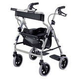 NRS Healthcare A-Series 4-Wheel Rollator &amp;ndash; Silver