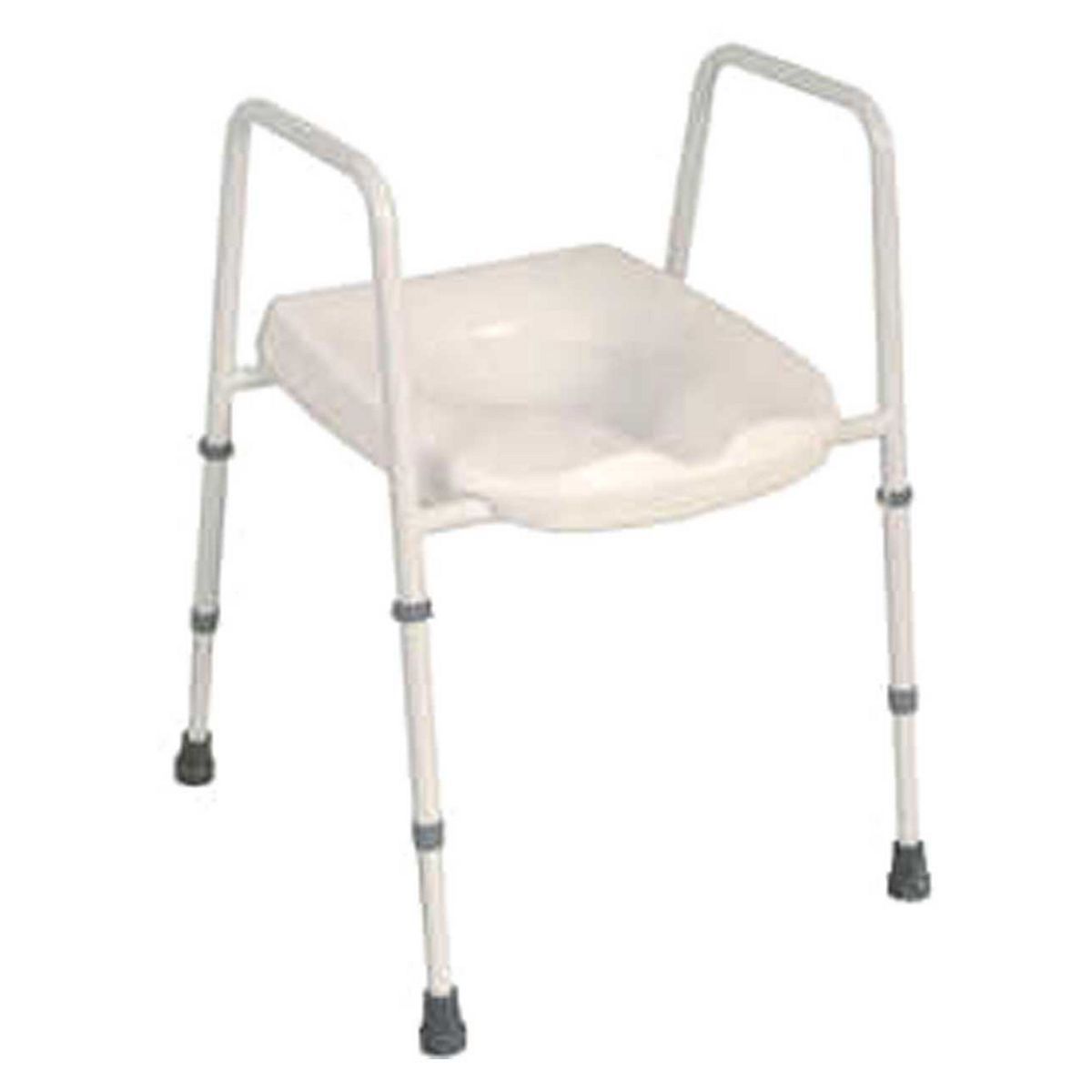 NRS Healthcare Mowbray Toilet Seat &amp;amp; Frame - 510mm&amp;nbsp;(20 inches) Width Between Arms