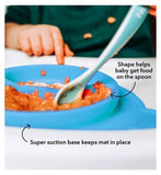 Nuby Monkey Mat Silicone Section Plate - Pink or Blue