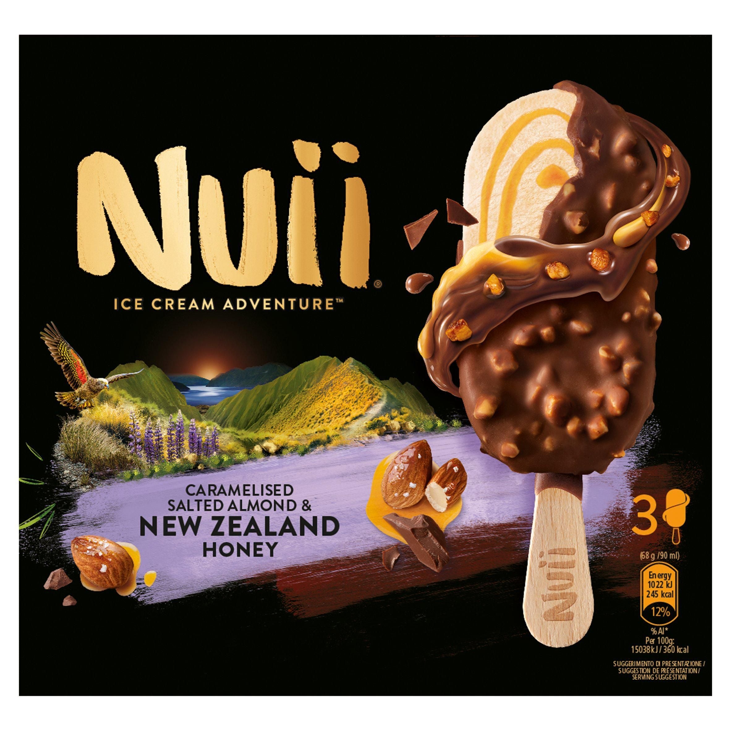 Nuii Caramelised Salted Almond &amp;amp; New Zealand Honey 204g