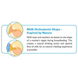 NUK First Choice Medium Flow Teats 0-6mths   2 per pack