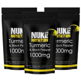 Nuke Nutrition Turmeric &amp;amp; Black Pepper Capsules 1000mg-180ct