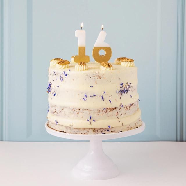 Number 1 Gold Candle 1st Birthday