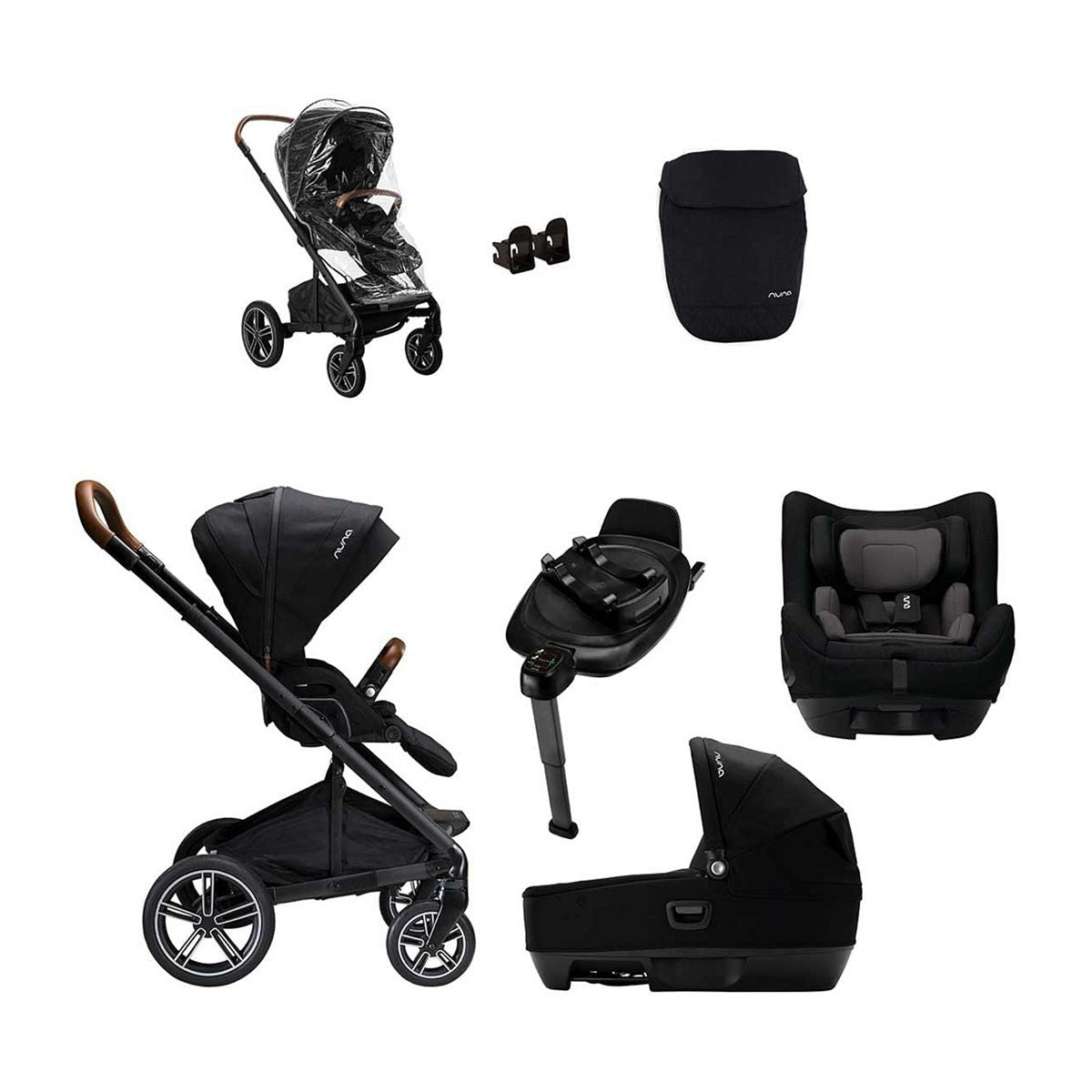 Nuna, MIXX Next Generation CARI Bundle, Caviar R129