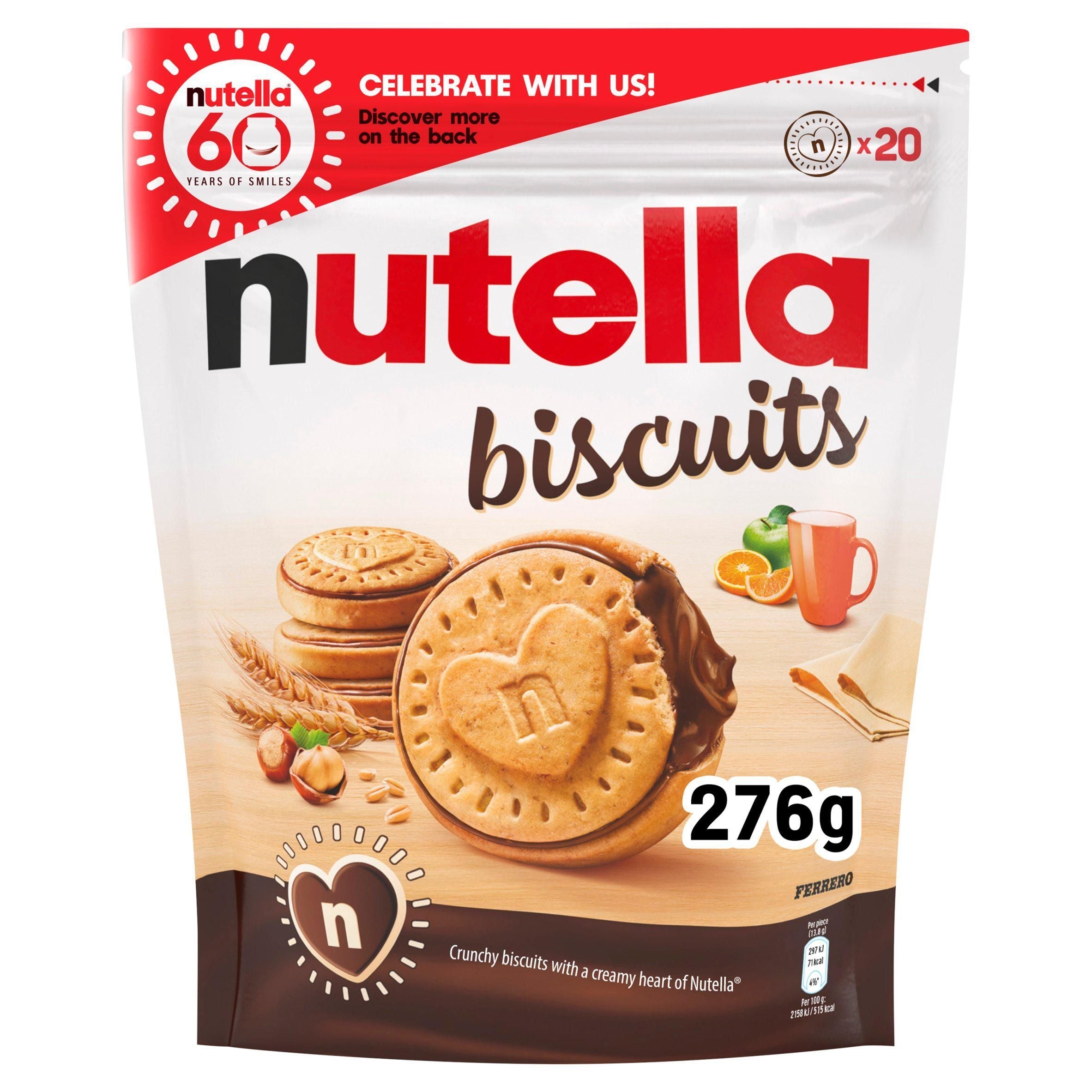 Nutella Biscuits Chocolate &amp;amp; Hazelnut Pouch Multipack 276g